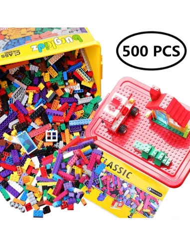 Ladrillos de Construcción Burgkidz 568 Piezas Juguete Educativo