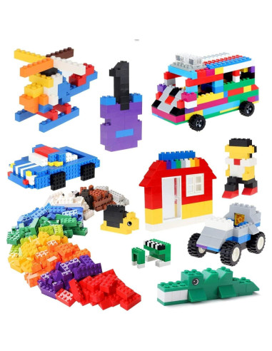Ladrillos de Construcción Burgkidz 568 Piezas Juguete Educativo