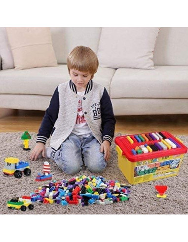 Ladrillos de Construcción Burgkidz 568 Piezas Juguete Educativo