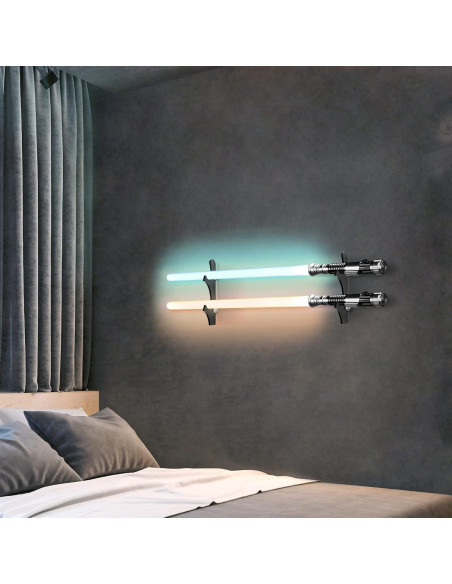 Soporte de Pared para Sable de Luz TOPNEW Acrílico Negro Soporte de Pared para Sable de Luz TOPNEW Acrílico Negro