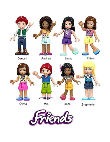 LEGO Friends Lote de 6 Minifiguras Aleatorias - Sin Duplicados