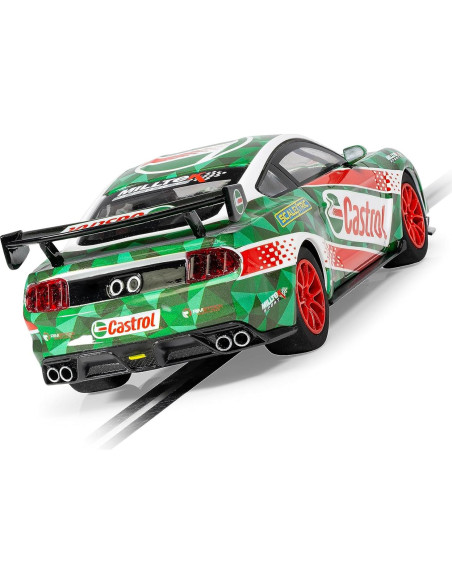 Coche Slot Scalextric Ford Mustang GT4 Castrol 1:32 Drift Coche Slot Scalextric Ford Mustang GT4 Castrol 1:32 Drift
