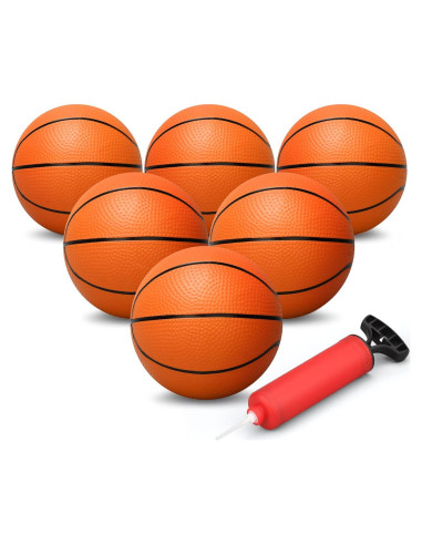 Balones de Baloncesto Mini Dilabnba Naranja 15 cm 6 Piezas