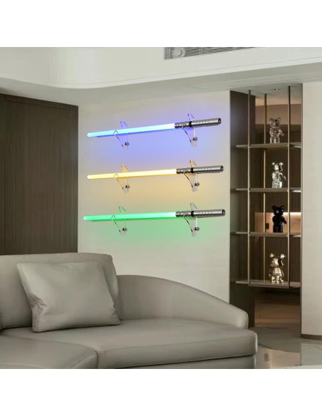 Soporte de Pared para Sables de Luz WANLIAN Transparente Soporte de Pared para Sables de Luz WANLIAN Transparente