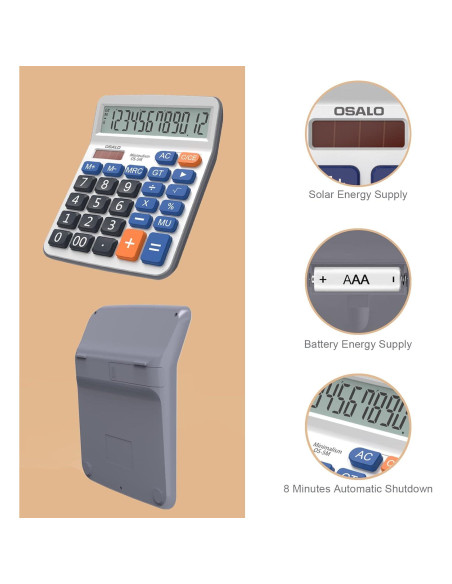 Calculadora de Escritorio Pendancy OS-5M Pantalla Grande Calculadora de Escritorio Pendancy OS-5M Pantalla Grande
