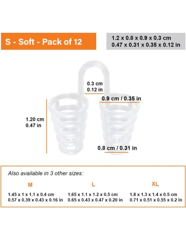 Dilatador Nasal Anti-Ronquidos Mobi Lock - Paquete de 12 Pequeño