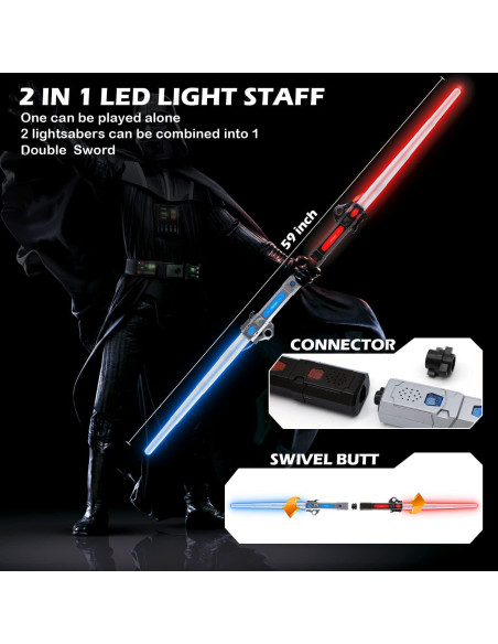 Sable de Luz Expandible ANNDOFY RGB 7 Colores 78.7 cm Sable de Luz Expandible ANNDOFY RGB 7 Colores 78.7 cm