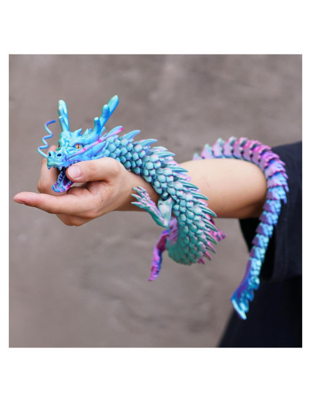 Dragón Grande Impreso en 3D LUYU 85.1cm Articulado Colorido Dragón Grande Impreso en 3D LUYU 85.1cm Articulado Colorido
