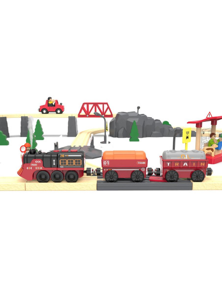 Juego de tren eléctrico May & Z con luces y sonidos Juego de tren eléctrico May & Z con luces y sonidos