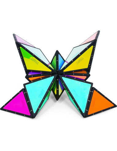TOSY Pirámide Magnética Brillante - 12 Piezas Creativas