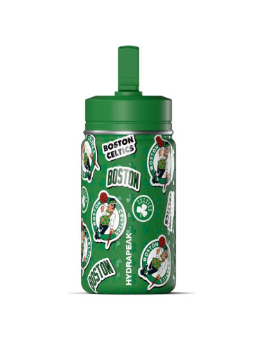 Botella de Agua Mini Hydrapeak Boston Celtics 414ml Aislada