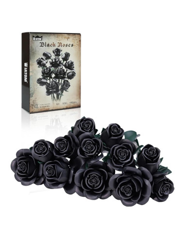 Ramo de Rosas Negras iATOM 608PCS Decoración Floral