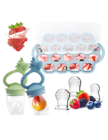 Moldes de Popsicle para Bebés FANHOME - Silicona Alimentaria