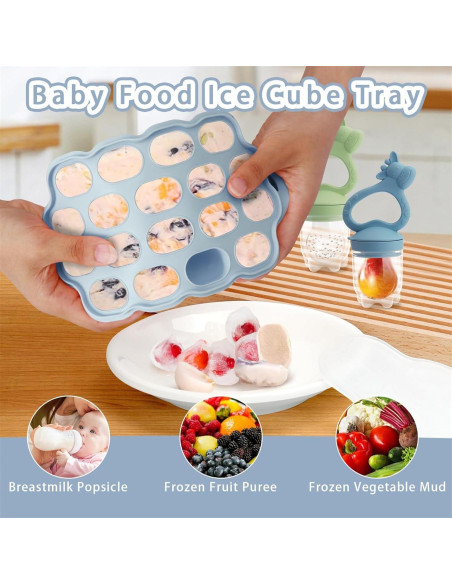 Moldes de Popsicle para Bebés FANHOME - Silicona Alimentaria Moldes de Popsicle para Bebés FANHOME - Silicona Alimentaria