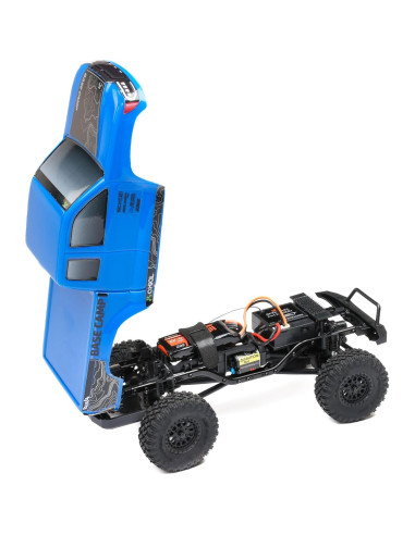 Caminón RC Axial 1/24 SCX24 Base Camp 4x4 Azul RTR