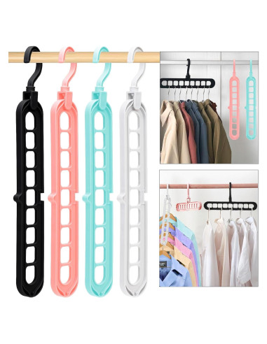 Perchas Mágicas HEYHOUSE 6 Piezas Multicolor para Closet
