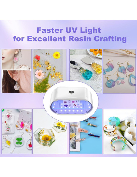 Luz UV para Resina ENERFUN 48W Plegable Curado Rápido Luz UV para Resina ENERFUN 48W Plegable Curado Rápido