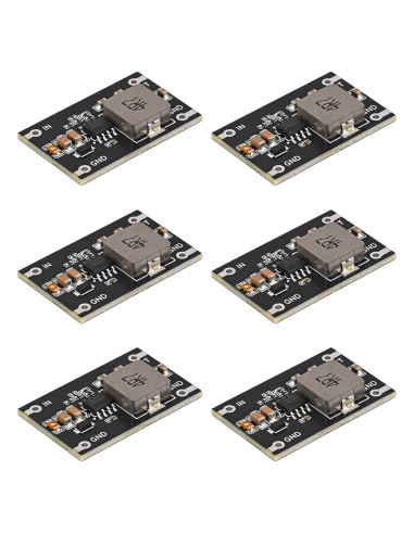 6 Módulos Convertidores Buck DC-DC 6-24V a 5V 2A QEBIDUM