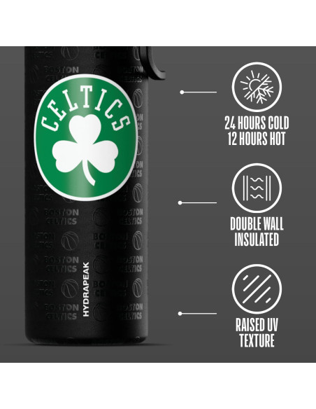 Botella de Agua Hydrapeak 26 oz Boston Celtics Acero Inoxidable Botella de Agua Hydrapeak 26 oz Boston Celtics Acero Inoxidable