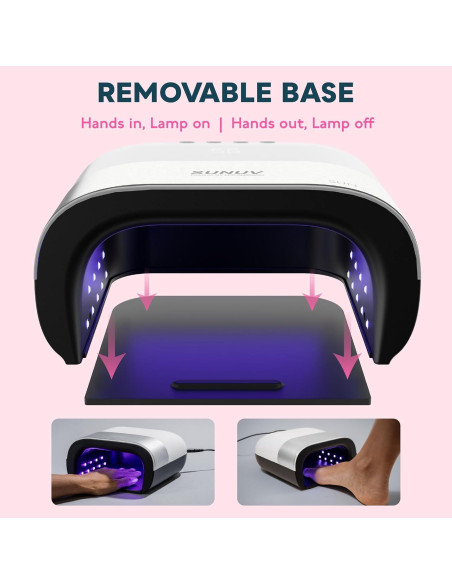 Lámpara UV LED SUNUV SUN3 para Uñas de Gel, 39 Perlas, 4 Temporizadores Lámpara UV LED SUNUV SUN3 para Uñas de Gel, 39 Perlas, 4 Temporizadores