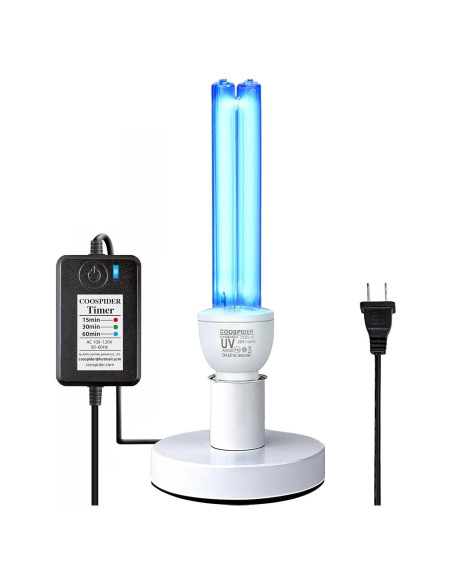 Lámpara UVC 25W COOSPIDER CTUV-25 con temporizador Lámpara UVC 25W COOSPIDER CTUV-25 con temporizador