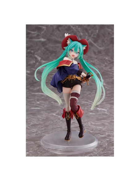 Figura Hatsune Miku Taito Gato con Botas 241g Figura Hatsune Miku Taito Gato con Botas 241g