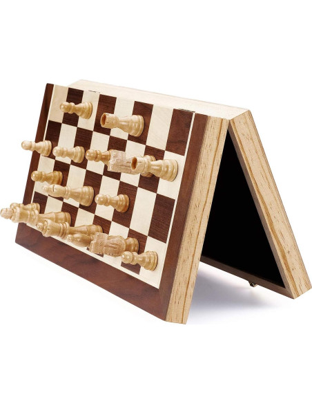 Juego de Ajedrez AMEROUS Magnético Plegable 39.6x39.6cm Juego de Ajedrez AMEROUS Magnético Plegable 39.6x39.6cm