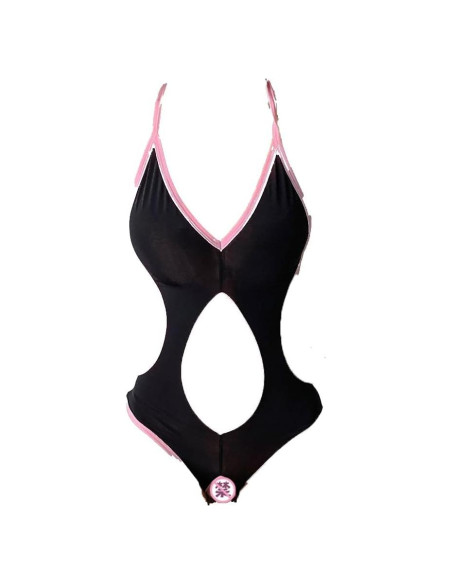 Bodysuit Sexy de Cosplay para Mujeres - Traje de Baño Monokini Negro Bodysuit Sexy de Cosplay para Mujeres - Traje de Baño Monokini Negro
