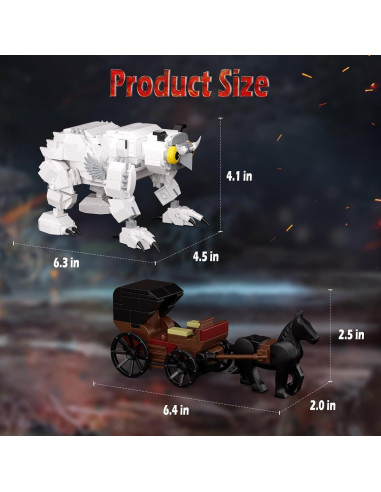 Juego de Bloques de Construcción Owlbear 607 Piezas Compatible Lego