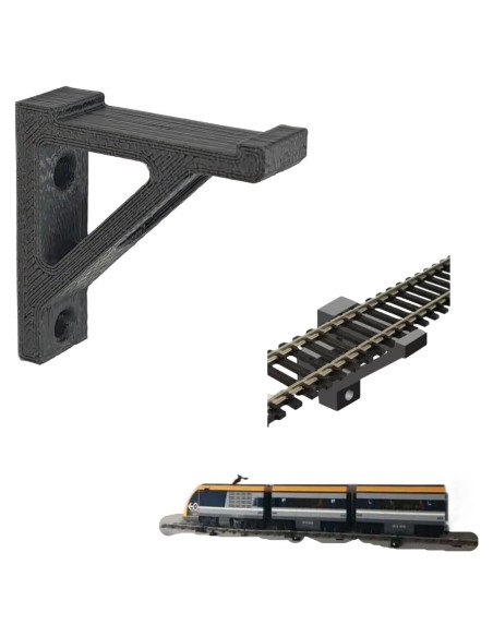 Montajes de Pared para Vía de Tren HO XINGBIRDS 2 Piezas Montajes de Pared para Vía de Tren HO XINGBIRDS 2 Piezas