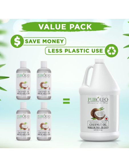 Aceite de Coco Fraccionado PUROLEO 1900 ML 100% Natural Aceite de Coco Fraccionado PUROLEO 1900 ML 100% Natural