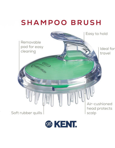 Cepillo Exfoliador Kent SH1 para Cuero Cabelludo y Cabello