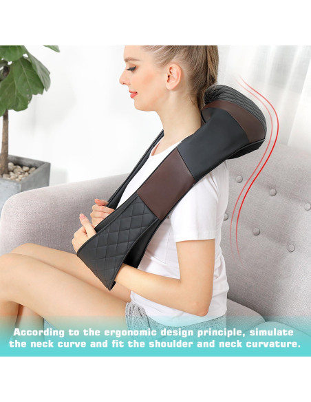 Masajeador de Cuello y Espalda WOQQW 4D con Calor - Alivio Muscular Masajeador de Cuello y Espalda WOQQW 4D con Calor - Alivio Muscular