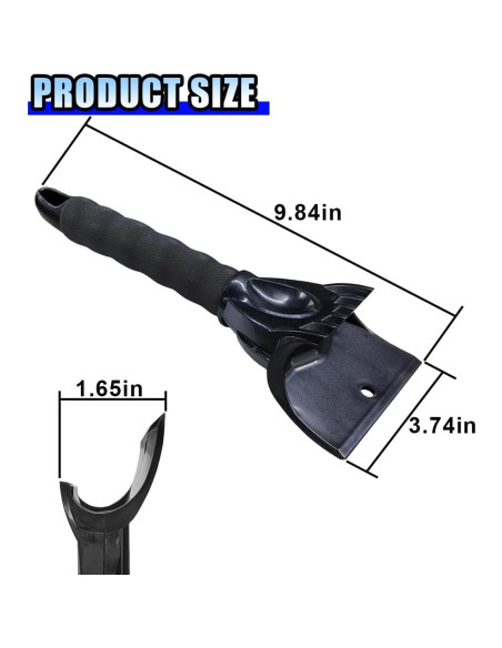 Raspador de Hielo para Autos LAINLOY 25x9.5cm Negro Raspador de Hielo para Autos LAINLOY 25x9.5cm Negro