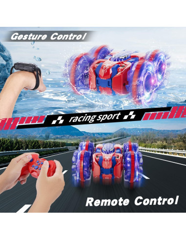 Coche RC Acuático 4WD Shantou 360 Luces LED Niños