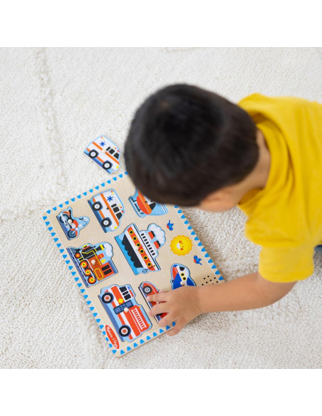 Rompecabezas de Sonido Vehículos Melissa & Doug 8 Piezas Rompecabezas de Sonido Vehículos Melissa & Doug 8 Piezas