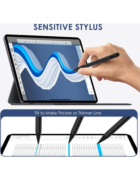 Lápiz Stylus SENMO para iPad Pro 11" y 12.9" Carga Rápida Lápiz Stylus SENMO para iPad Pro 11" y 12.9" Carga Rápida