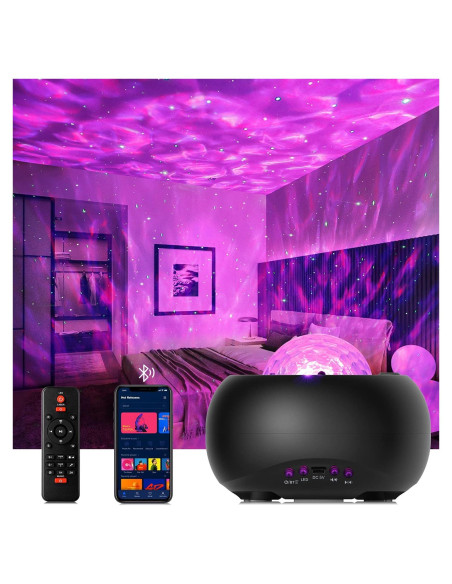 Proyector Nocturno Estrella Geanli con Altavoz Bluetooth 15.24cm Proyector Nocturno Estrella Geanli con Altavoz Bluetooth 15.24cm