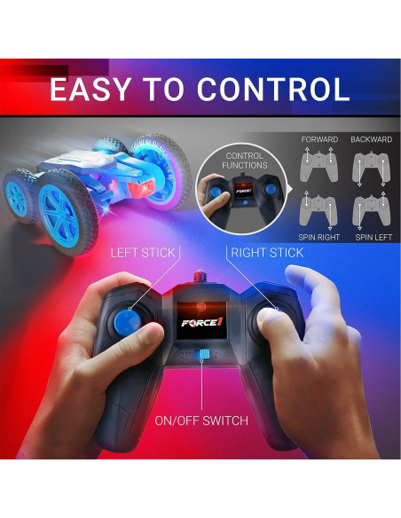 Coche RC Acrobacias LED Tornado Force1 4WD Todo Terreno Coche RC Acrobacias LED Tornado Force1 4WD Todo Terreno