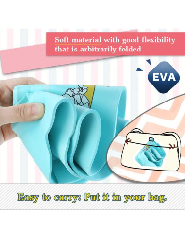 Gorro de Baño Ajustable Bonpeiei 2 Pcs EVA Impermeable