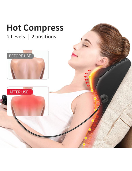 Masajeador Eléctrico Boriwat R7 Cuello y Espalda con Calor Masajeador Eléctrico Boriwat R7 Cuello y Espalda con Calor
