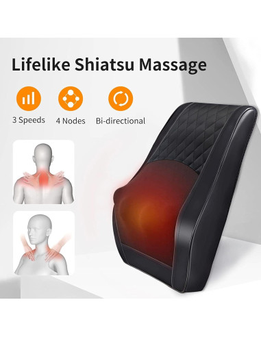 Masajeador Eléctrico Boriwat R7 Cuello y Espalda con Calor