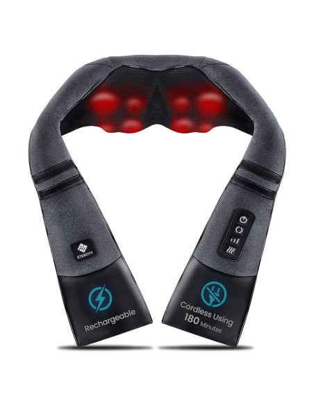 Masajeador de Cuello Inalámbrico Etekcity con Calor 8 Nodos Masajeador de Cuello Inalámbrico Etekcity con Calor 8 Nodos