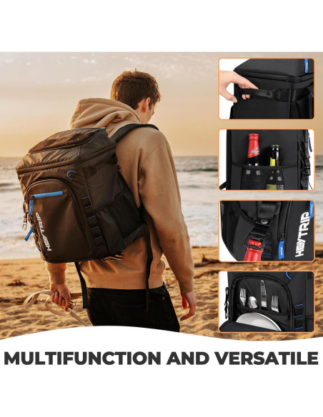Mochila Enfriadora Heytrip 36/54 Latas Impermeable 22.7L Mochila Enfriadora Heytrip 36/54 Latas Impermeable 22.7L