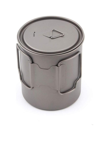 Olla de Titanio TOAKS 750ml para Camping y Senderismo
