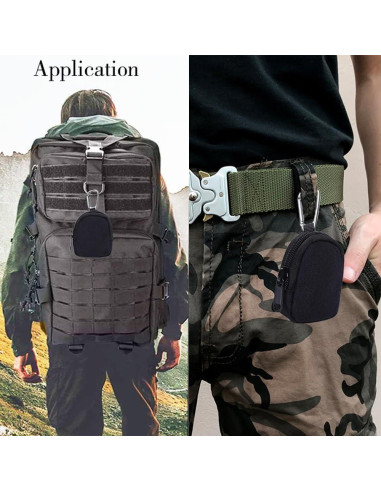 Paquete de 2 Monederos Tácticos Imeisuit Caqui Mini EDC