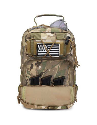 Mochila Táctica Militar Verde 10L para Hombres