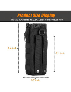 Soporte Táctico para Botella de Agua R.SASR Nylon 0.5L 2