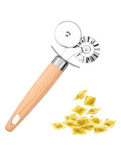 Cortador de Masa Doble Rueda XINBADA Acero Inoxidable 16,5 cm