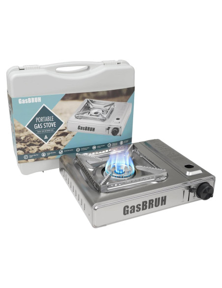 Estufa de Camping GasBRUH 1 Quemador Acero Inoxidable 10000 BTU Estufa de Camping GasBRUH 1 Quemador Acero Inoxidable 10000 BTU